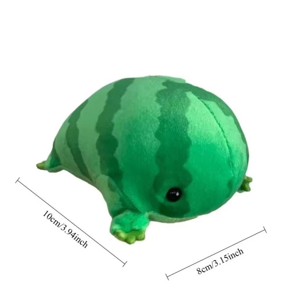 PP Cotton Green Frog Plush Toy Cartoon Style Stuffed Animal Doll Frog Plush Keychain Friends Gift