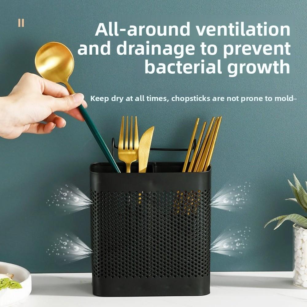 With Hook Kitchen Storage Rack Stainless Steel Cutlery Dryer Drainer Shelf  Space Saving