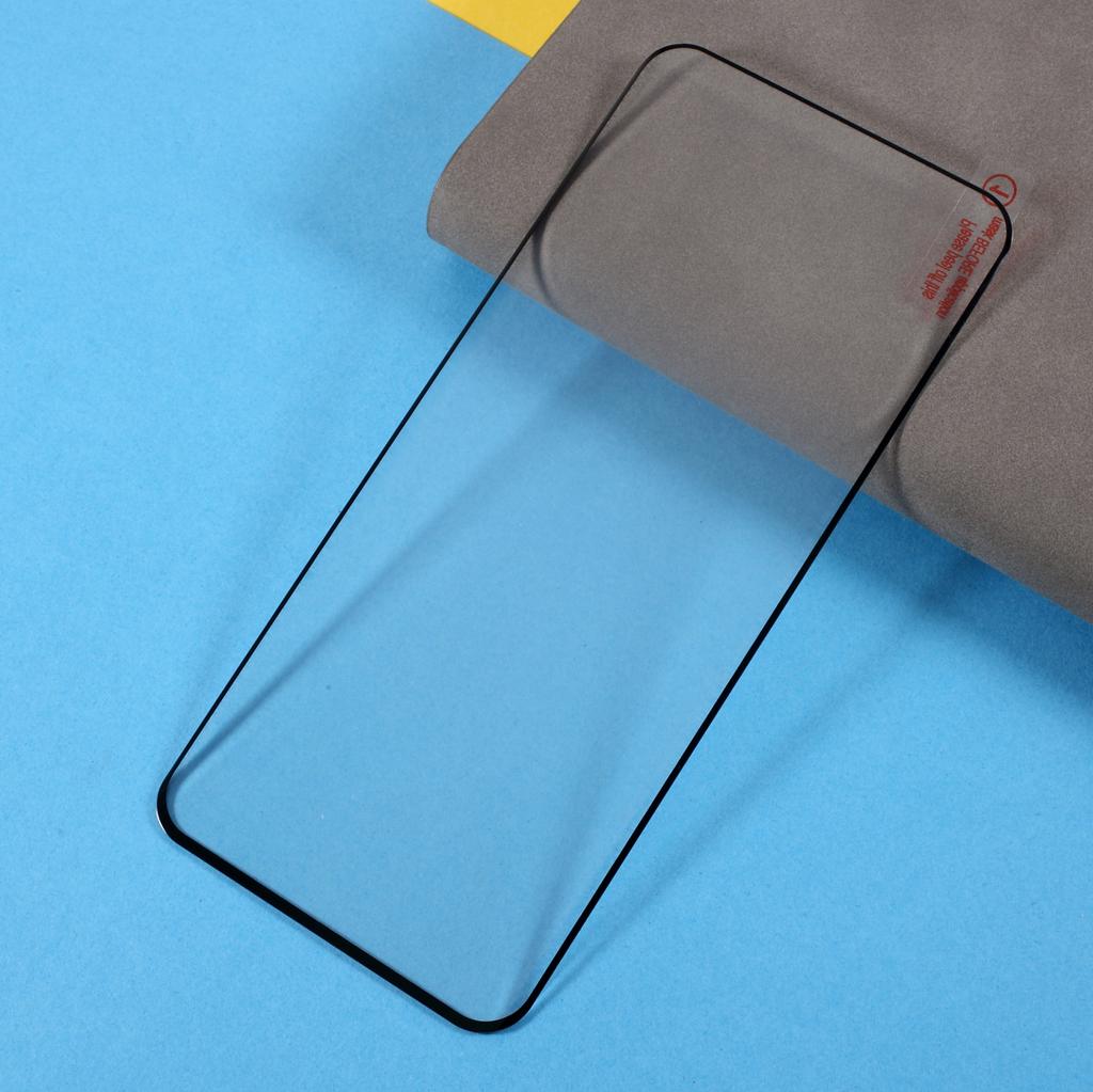 Full Screen Coverage Silk Printing Tempered Glass Film Screen Protector Support Fingerprint Unlock for OnePlus 9 Pro/10 Pro [Full Glue]