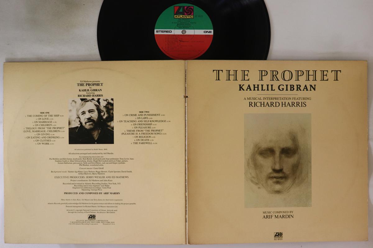 

LP Record KAHLIL GIBRAN, RICHARD HARRIS - Prophet SD18120 ATLANTIC 1974 US Jazz Used