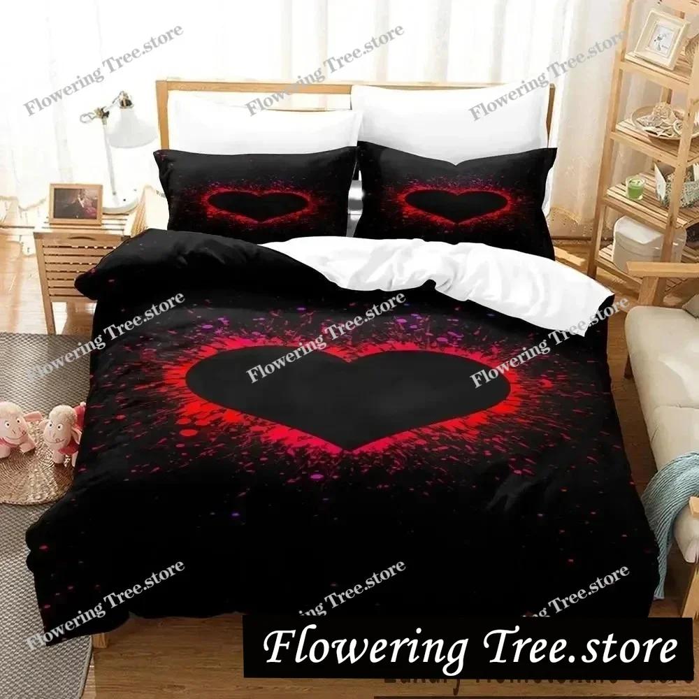 3D Print XOXO Devil Smiling Face Bedding Set Duvet Cover Bed Set Quilt Cover Pillowcase Comforter king Queen Size Boys Adult