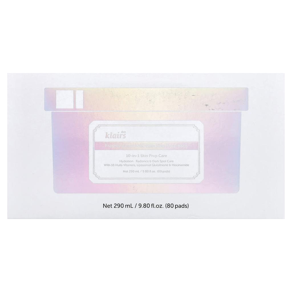 Dear, Klairs, Fresh Juice Vitamin Skin Prep Pads, 80 Sheets