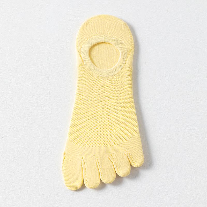 

Women s Invisible Breathable Pure Cotton Toe Socks - Anti-Odor, Sweat-Absorbent, Anti-Athlete s Foot, Summer Short Ladies Boat Socks One Size