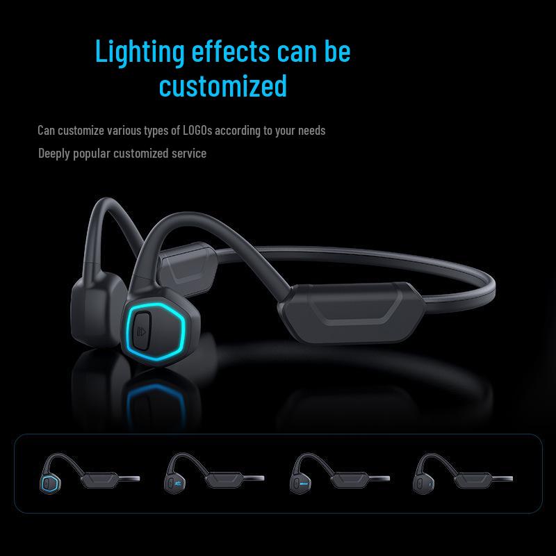 8-Level Waterproof 32G Memory Bone Conduction Bluetooth Earphones for Swimming & Night Running