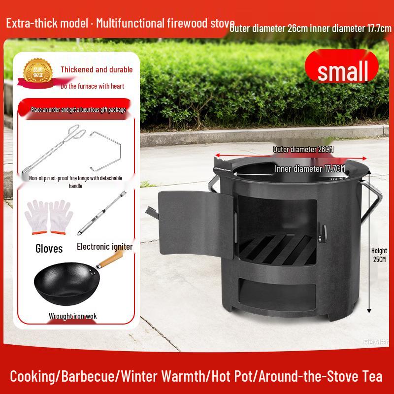 Tiemuyun Outdoor Portable Wood Burning Stove