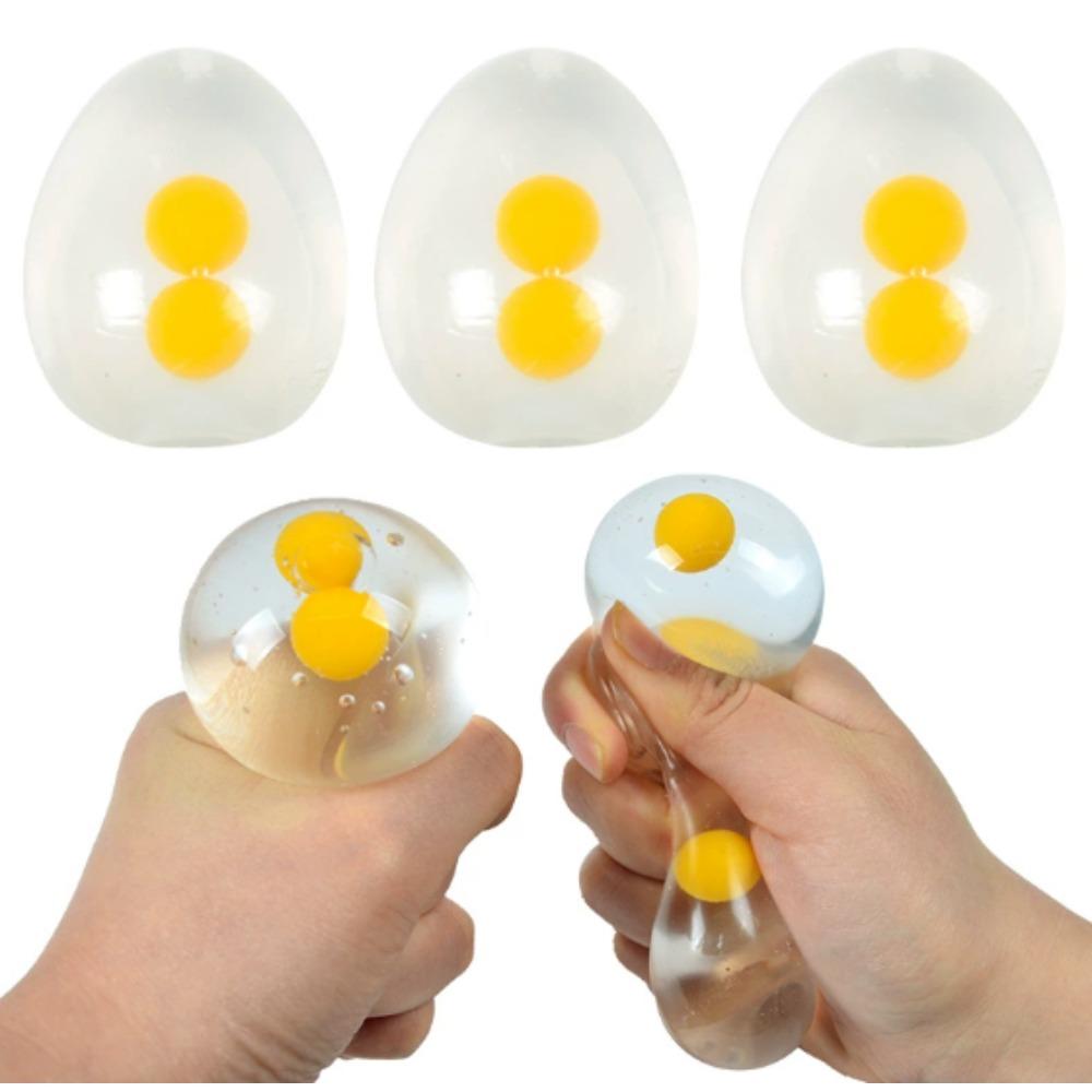 Zabawki Jajko Squishy do Redukcji Stresu - Rozciągliwe Zabawki Fidget do Ściskania dla Dzieci i Dorosłych, Sensoryczne Upominki na Imprezę Przeciw Lękom, Prezenty Wielkanocne
