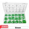 270Pcs 18 Sizes O-Ring Seals Assortment Kit Air Conditioning Compressor Seals  Refrigerant System