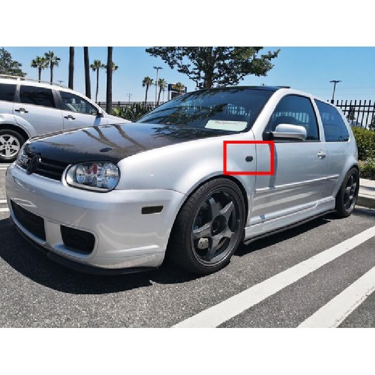 Black Euro Fender Side Marker Lamp For VW MK4 Golf GTI R32 Jetta Bora, B5 Passat
