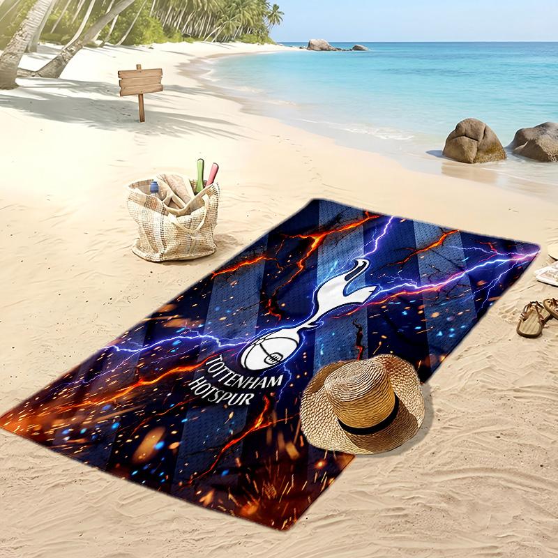 Tottenham Hotspur Printed Beach Towel Quick Dry Soft TowelPortable Large Rectangular Beach Blanket for Travel Swimming Pool