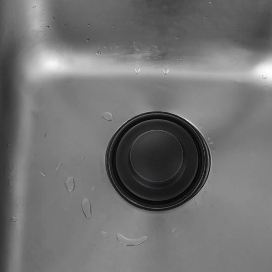 2Pcs Sink Cover Stainless Steel Kitchen Sink Plug Set Pipe Protection Odor-resistant Sink Drain Stopper for Home