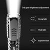 Mini Portable Flashlight USB Rechargeable Small Household Torch Outdoor Camping Hiking Emergency Lighting Light