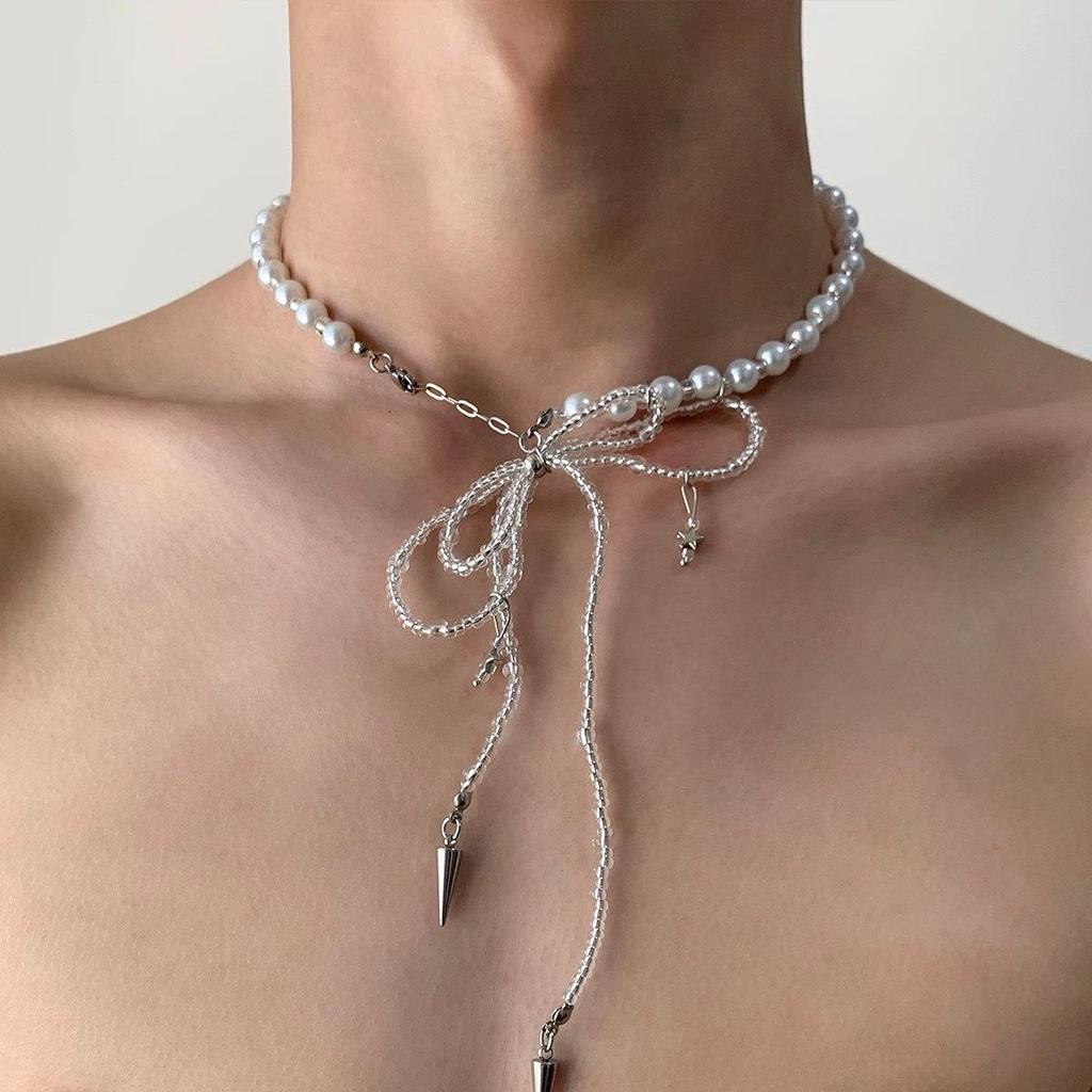 Starburst Double Layer Men's Necklace: Trendy, Light Luxury Hip Hop Style, Unisex Clavicle Chain