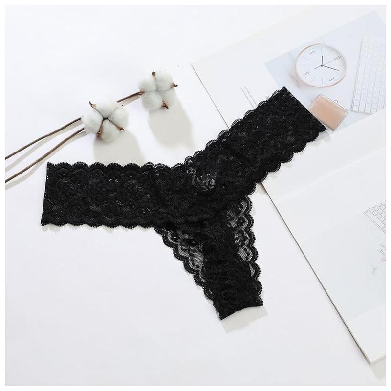 Lace Thong Women Lace Low Waist Panties Sexy Transparent Underwear Ladies Briefs Lingere Panty Underware Womens Lingerie