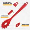 5PCS Food Grade Silicone Pasta Fork, BPA Free Spaghetti Server, Heat Resistant 480°F Hygienic Noodle Spoon for Kitchen Use