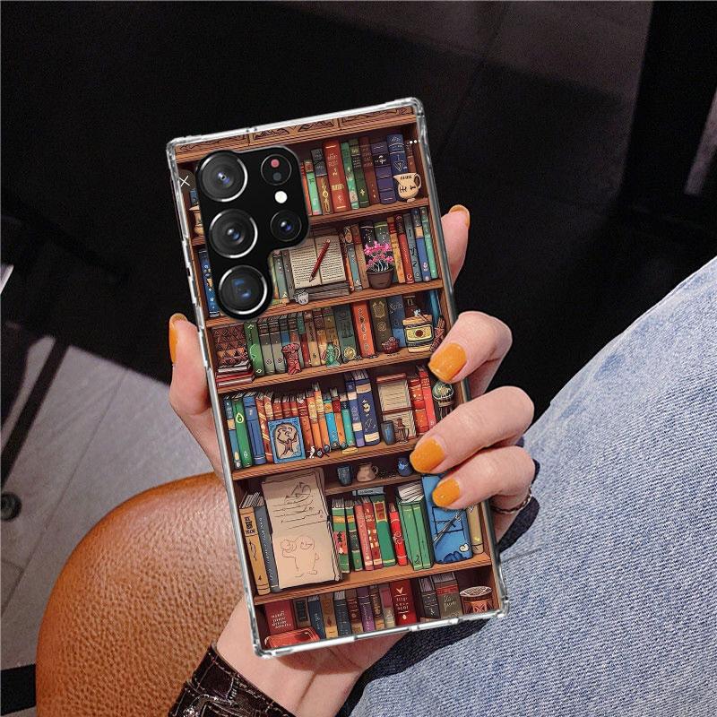 Bücher lesen Illustration Lesen Handyhülle für Samsung Galaxy S26 S25 Edge S23 S24 Ultra S22 Plus S21 S20 FE Einzigartige Hülle Weich C