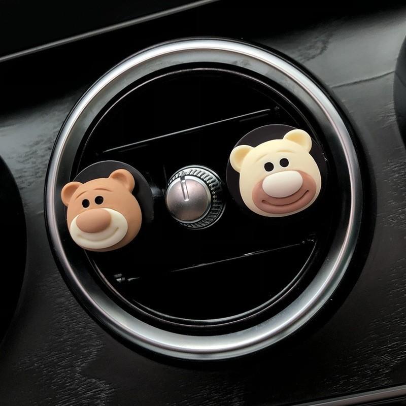 White Bear Brown Paw Set Aromatherapy Clip Car Ornament Decoration Accessories