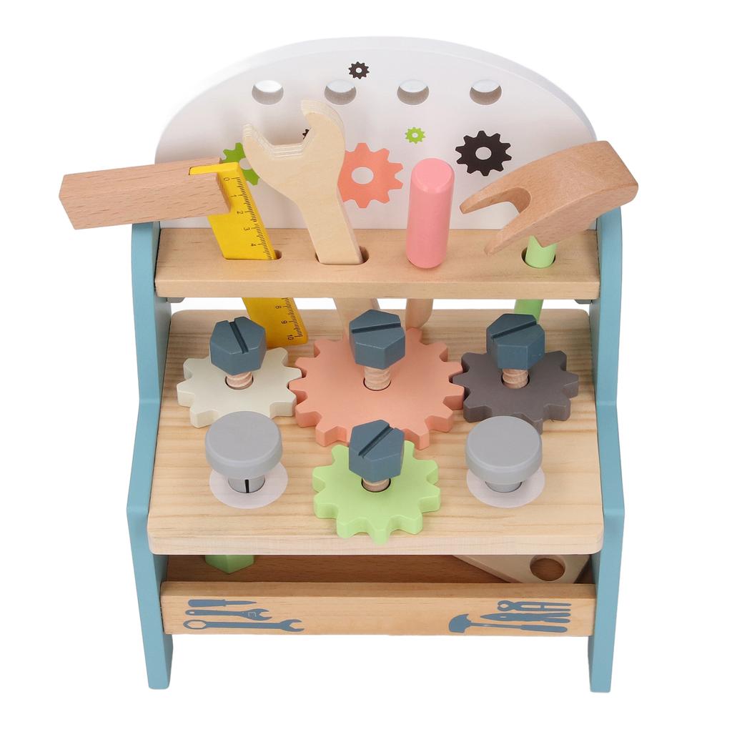 Wooden Tool Bench Kids Simulation Repair Tool Bench Early Education Disassembly Repair Tool Table Fo