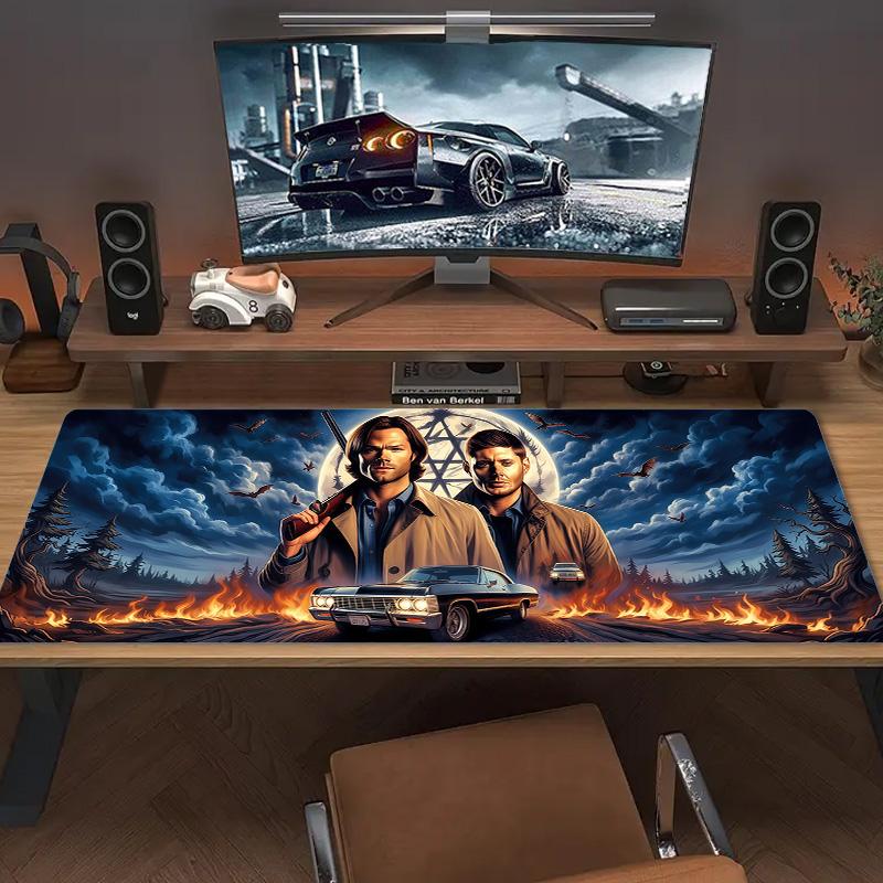 Damon Salvatore Color Mouse Pad Large Gaming Table Cushion Non-slip Laptop Tablet Big Mousepad XXL Mat Mini PC Playmat With Lock edge