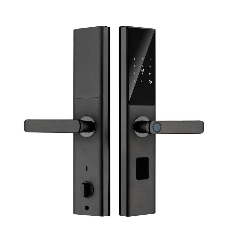 Tuya One-Grip Smart Lock: Fingerprint & Password Home Entrance Security