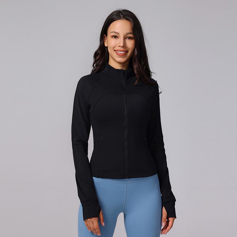 Women's Long-Sleeve Outdoor Running Jacket - Fitness & Yoga Wear