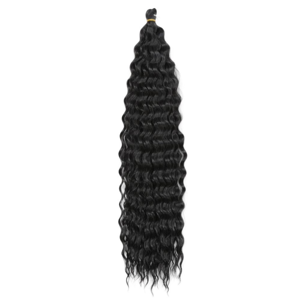 Heat Resistant Fiber Deep Wave Wig Ombre Marly Hair Synthetic Crochet Hair Kinky Curly Hair