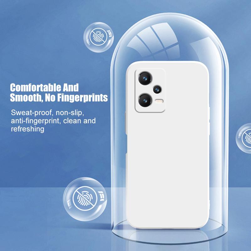 For Poco F6 F5 M6 X6 Pro Phone Case Square Liquid Silicone Cases For Poco X5 F1 F2 M3 M4 X4 X3 F3 F4 GT F6 Pro Shockproof Cover