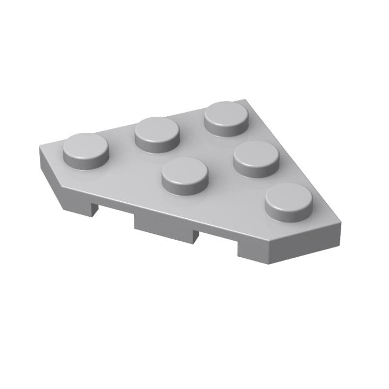 100 Stück/Los Kleine Baustein-Platte keilförmig 3x3 Dreiecksteine Kompatibel mit Spielzeugstein 2450
