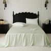 Solid Colour Style Tencel Bedding Set For Adults Kids One Piece Flat Sheet Colorful King Queen Full Size
