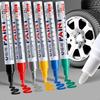 6Pcs Colorful Permanent White Paint Marker Waterproof for Stone Markers Tire Tread Rubber Fabric Metal 12 Colors Pens