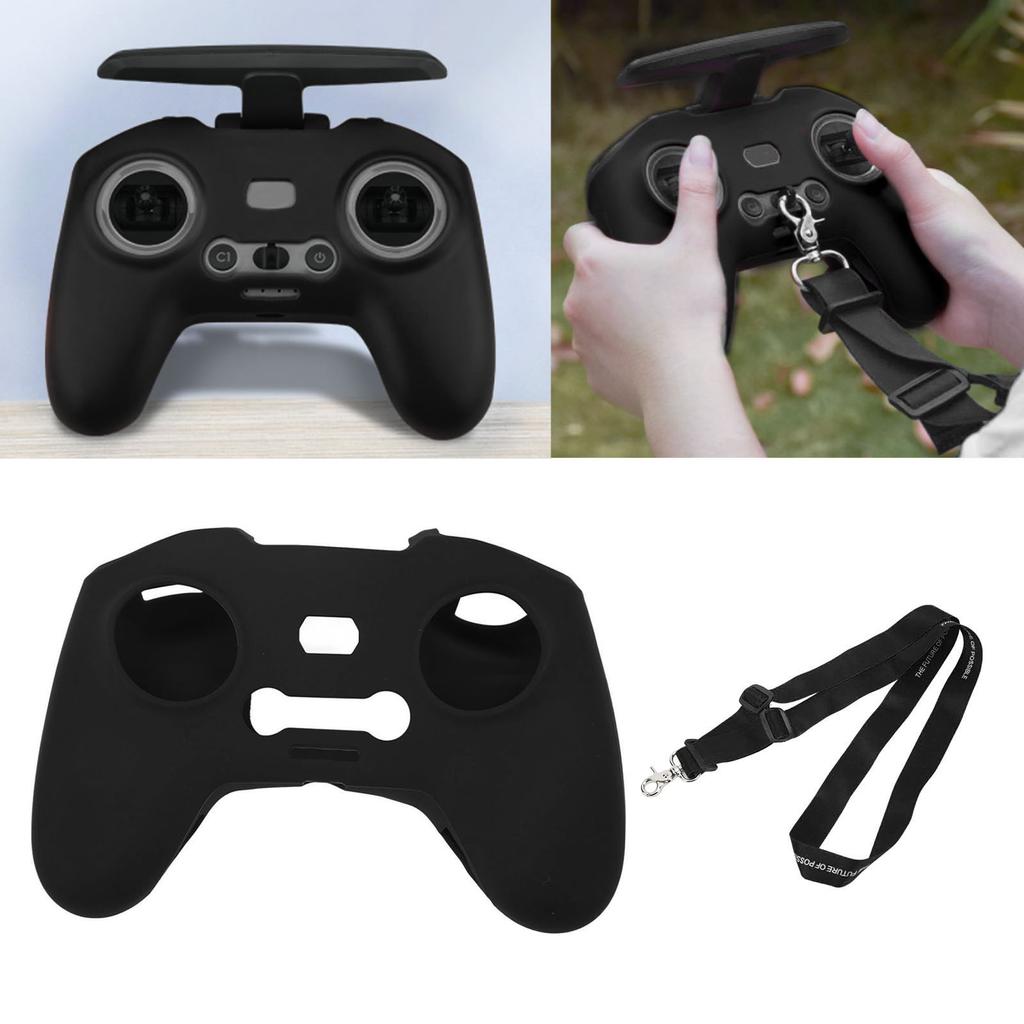 Protetor de Controlador Capa de Silicone com Cordão Capa Protetora para Avata para Acessórios de Drones de Controle Remoto