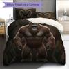Cartoon Pattern Bedding Quilt Set Quilt Cover Pillowcase Home Decoration Birthday Gift (1 * Duvet Cover + 2 * Pillowcase, Without Core)