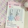 Creative Lovely Flower Keyring Sweet Jelly Color Sakura Keychain Pendant Cute Fashion Backpack Hanging Ornaments Couple Gifts