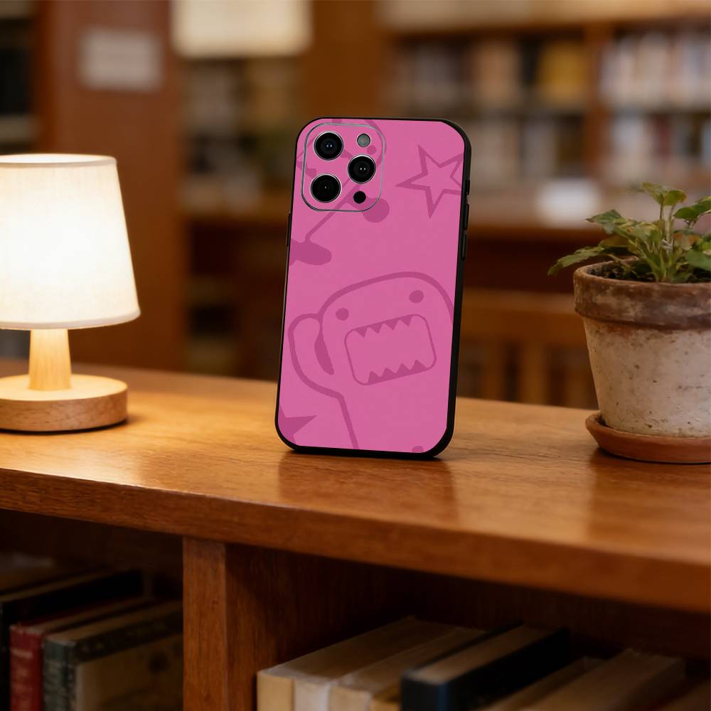 

D-Domo-kun Japan Phone Case For iPhone 17, 16,15,14,13,12,11 Plus,Pro Max, Others Soft Black Cover iPhone17Pro