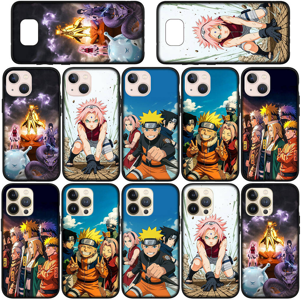 Phone Case for iPhone 17 15 16 Plus Redmi Note 14 12 11 13 Pro Max Huawei P30 P20 Lite OPPO A60 A40 A80 A54 Haruno Sakura Sasuke Kakashi Narutos Cover