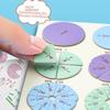 1 Set Kids Magnetic Fraction Tiles & Fraction Circles Math Manipulatives For Elementary Magnetic Fraction Educational Puzzle Toy