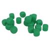 20pcs Dice Round Corner Blank Plastic 16mm Teaching Toys Dice for Board Games Party Green