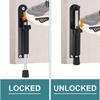 Uxcell 2er-Pack Kick-Down Türstopper, Federbelasteter teleskopischer Türstopper, Verstellbarer Türschloss-Halter für Bodenabstand, 45mm/1.77 Zoll, Schwarz