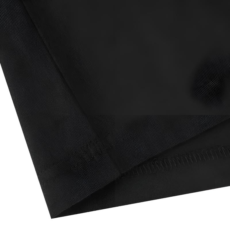 Li-Ning Plain Minimalist Comfortable Versatile Round Neck Pullover Short Sleeve T-Shirt Casual Sports Set Unisex Tops Black AHSUA49-2+YKSV147-2