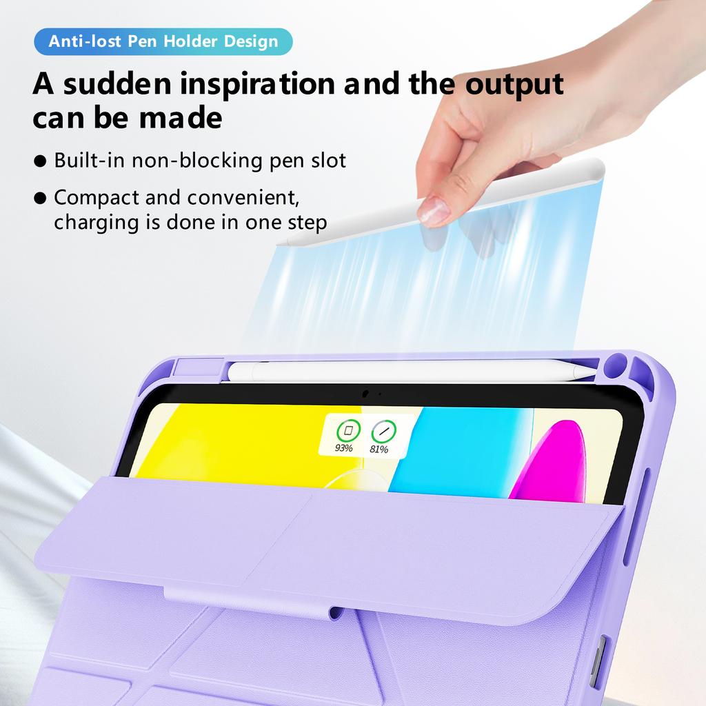 IPad 10th/11th Gen A16 Air 5 10.9 Pro 11-Inch M2/M3/M4 Private Mold Magnetic Flip Shockproof Tablet Case Smart Stand Pencil
