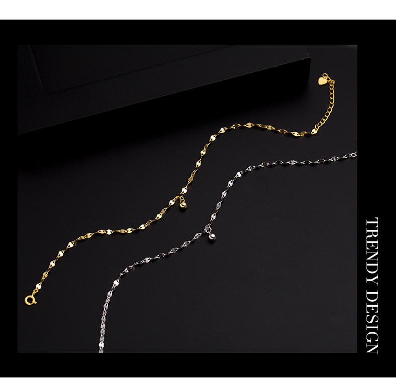 Brățară de gleznă Banyan Tree din argint S925 cu mărgele rotunde - Bijuterii de vară de lux pentru femei, 2022.