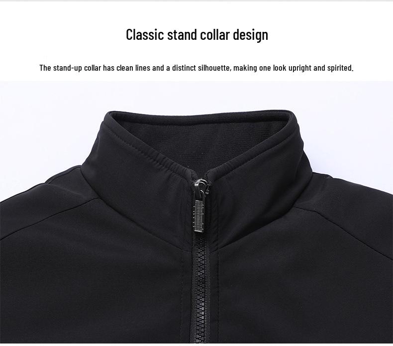 Men's Plus Size Winter Cotton Jacket for Middle-Aged & Elderly Dads, Velvet Lined, Thickened, Padded, Stand-up Collar
