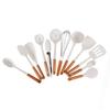 12-teiliges Silikon-Kochutensilien-Set Weißer nordischer minimalistischer Stil Antihaft-Küchenutensilien-Set für