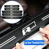 FD03-Car Door Carbon Fiber Sill Protector Stickers For Rline T5 Golf Tiguan Passat Polo Touareg Magotan Touran Beetle GTD