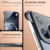 Custodia Magnetica Senza Bordi Ultra Sottile Per iPhone 17 Pro Max 16 15 14 13 Pro Max 12 11 Lusso Protezione Lente Placcatura Cover Rigida in PC per Telefono