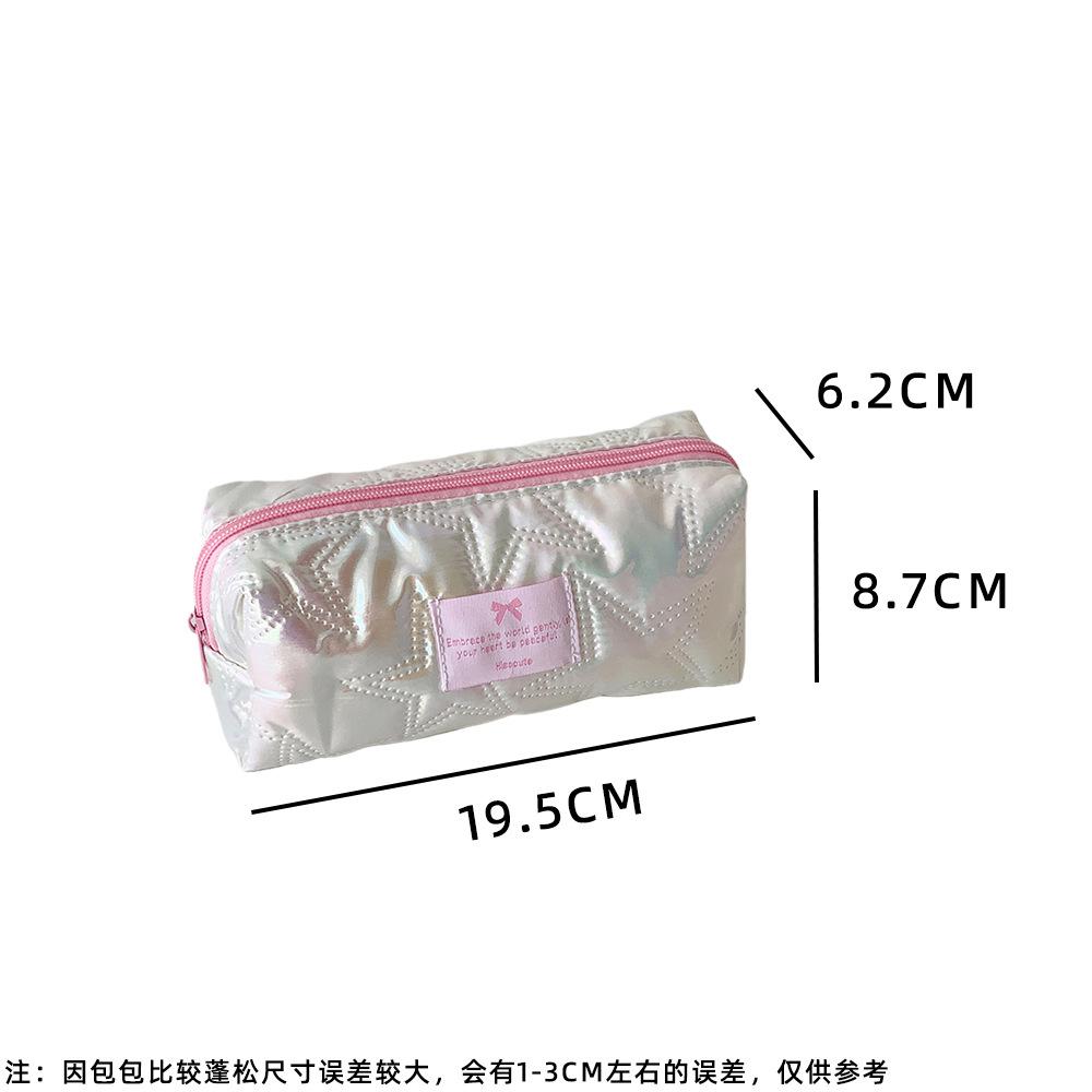 Girl's Pencil Case Student Beautiful Stationery Pouch Women Cosmetic Bag Portable Travel Cosmetics Organizer Bags Toiletry Bag