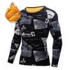 Men's Thermal Underwear Top Winter Fleece Lined Long Johns Base Layer Plus Size Crew Neck Black