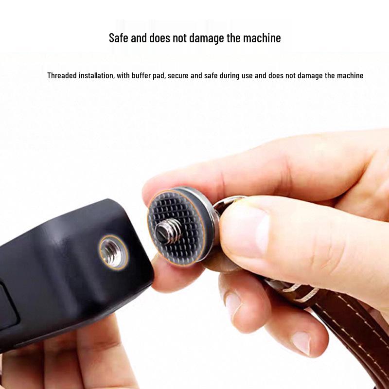 PU Leather Camera Wrist Strap with Anti-Lost Gimbal Lanyard and Accessories for Mirrorless DSLR