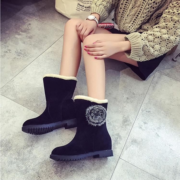 Moda Femei Cizme Pantofi Pantofi Ocazional Iarna Pantofi Calzi Din piele intoarsa Cizme Confortabile