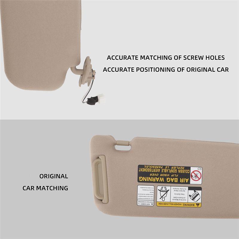 Portable Car Inside Sun Visor With Makeup Mirror Replacement For Sonata 2006-2008