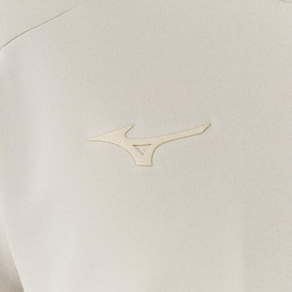 Mizuno Training Soft Stretch Comfortable and Oat Milk Heather Wear, Jacket, Lightweight, Unisex, 32MCB005,